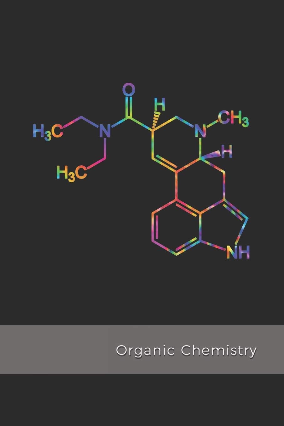 Organic Chemistry: LSD Molecule science composition notebook | 1/4 inch Hexagonal Graph Paper Notebook for psychonauts