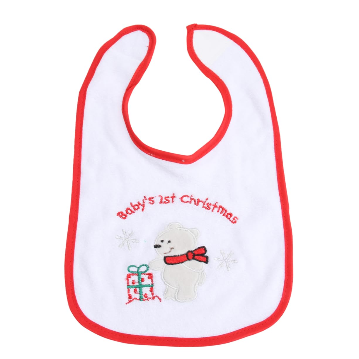 HAPINARY Christmas Baby Bib Reusable Kids Bib Saliva Towel Lightweight Cotton Polyester Easy to Carry Washable Clothing Protector