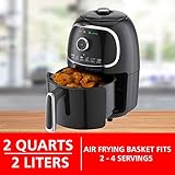 2-Quart Small Electric Air Fryer with Timer and Temperature Control