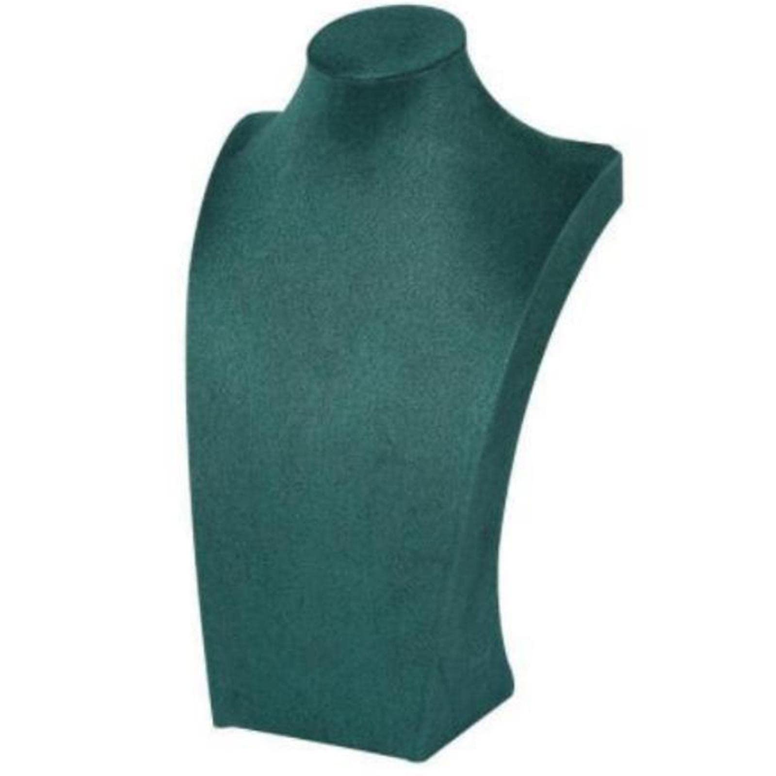 AlmenclaNecklace Stand Green Pendant Chain Rack Bust Holder Showcase Neck Model Props Stand Storage Holder Rack, Green 20cm