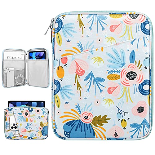Dadanism 9-11 Inch Tablet Sleeve Case for iPad 10.2 2019-2021, iPad Pro 11 2018-2021, iPad Air 4 10.9 2020, Galaxy Tab A7 10.4 2020, Lenovo Tab M10 Plus 10.3, Tablet Protective Sleeve Bag, Summer Blue