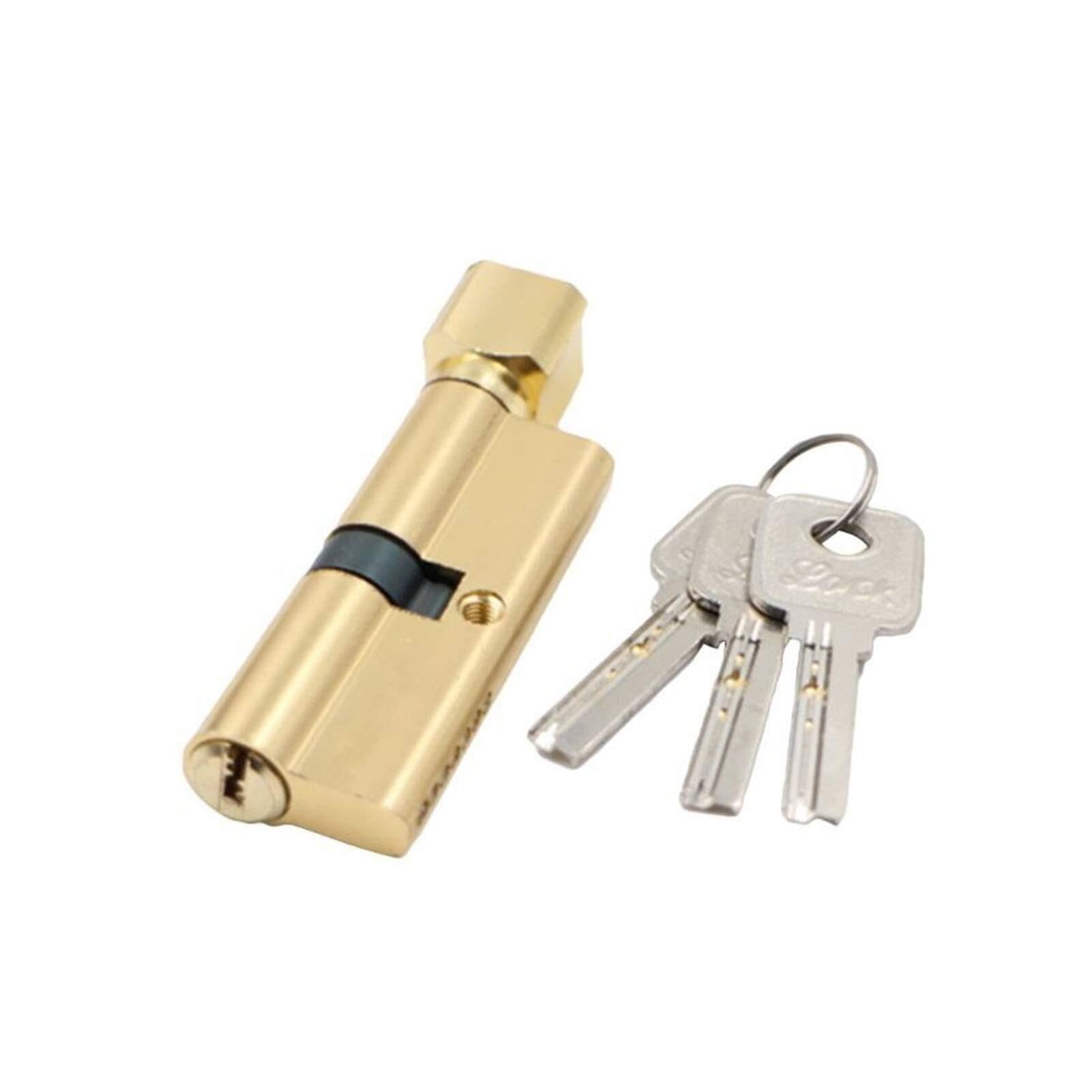 Wangshaowei 1 Barrel Lock Set Door Cylinder Lock Anti-Theft Entrance Metal With 3 Keys For Home(1)