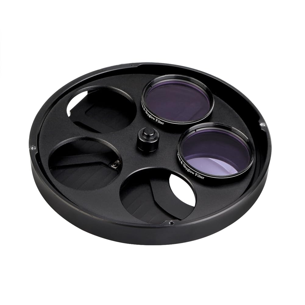 Roue de Filtre de Télescope Filtre Métallique 5 Positions pour Oculaire de Télescope pour Télescopes Astronomiques 2 Pouces
