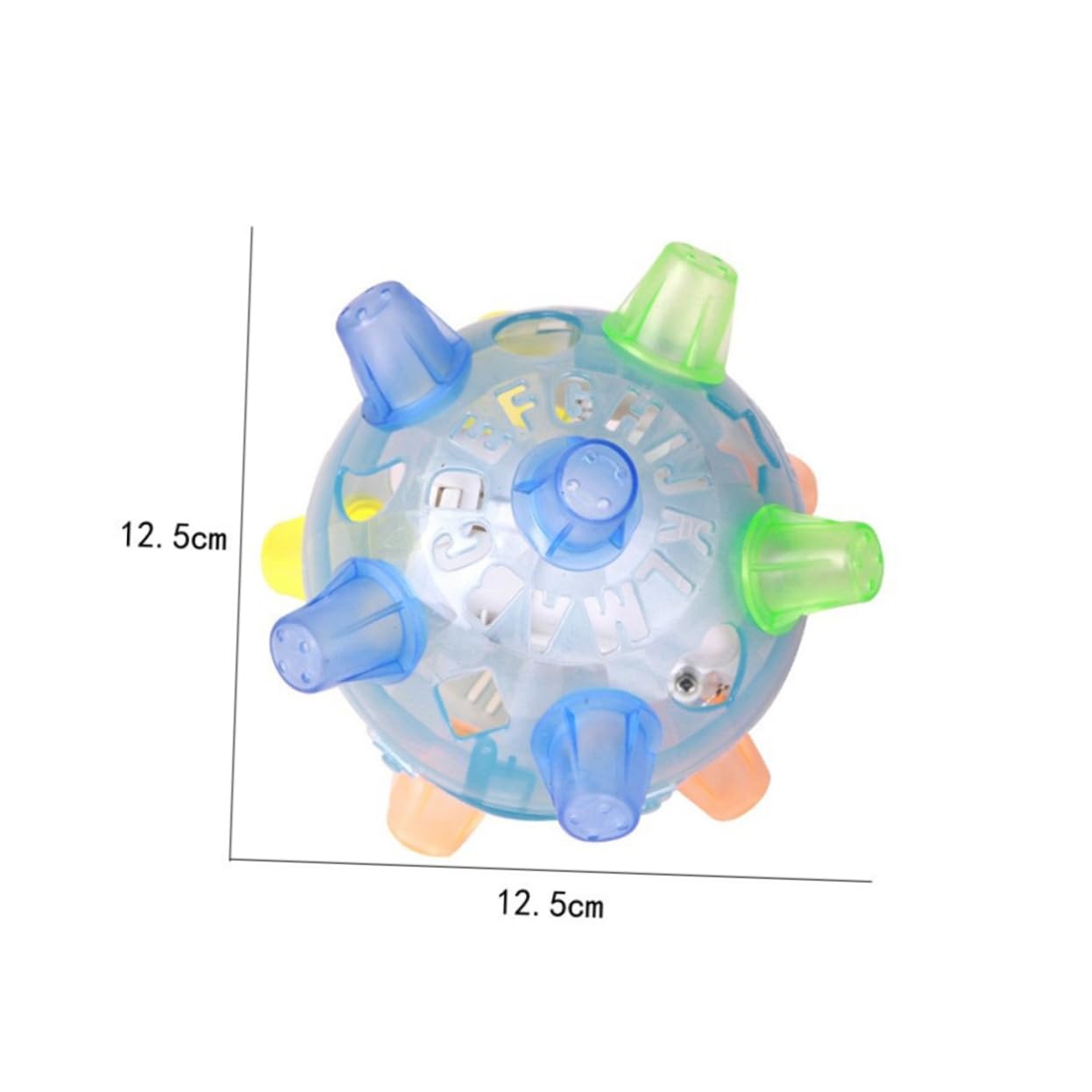 Abaodam 2Pcs Light Up Dancing Ball Music Hopping Balls for Flashing Interactive Jumping Balls for Parties and Fun Activities Light Blue