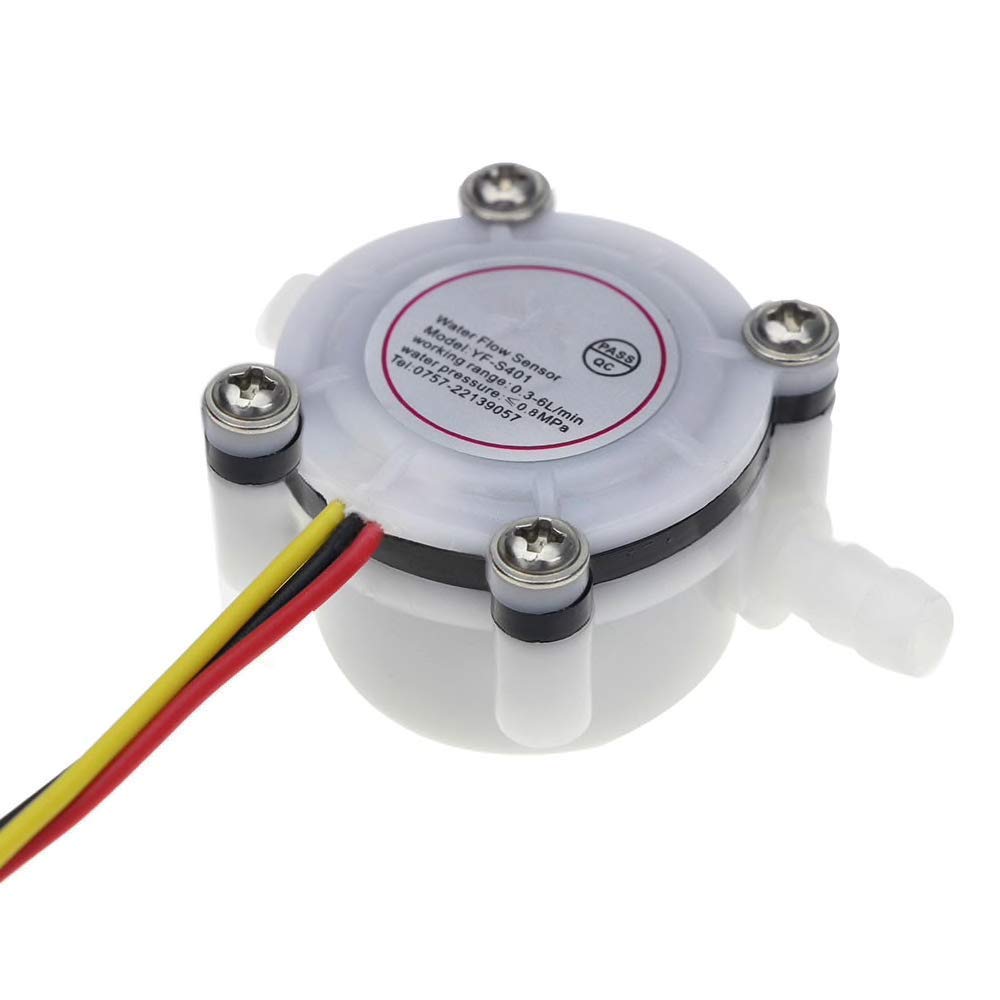 Robodo YF-S401 Water Flow Meter Hall Sensor Counter Small - 0.3 to 6 L/min 5VDC - Image 3 thumbnail