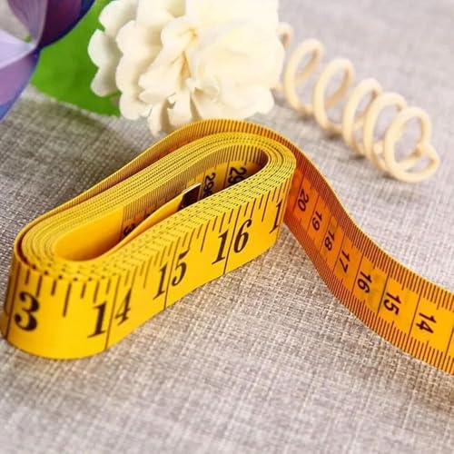Cinta métrica flexible 3 metros amarillo y blanco miniatura 7