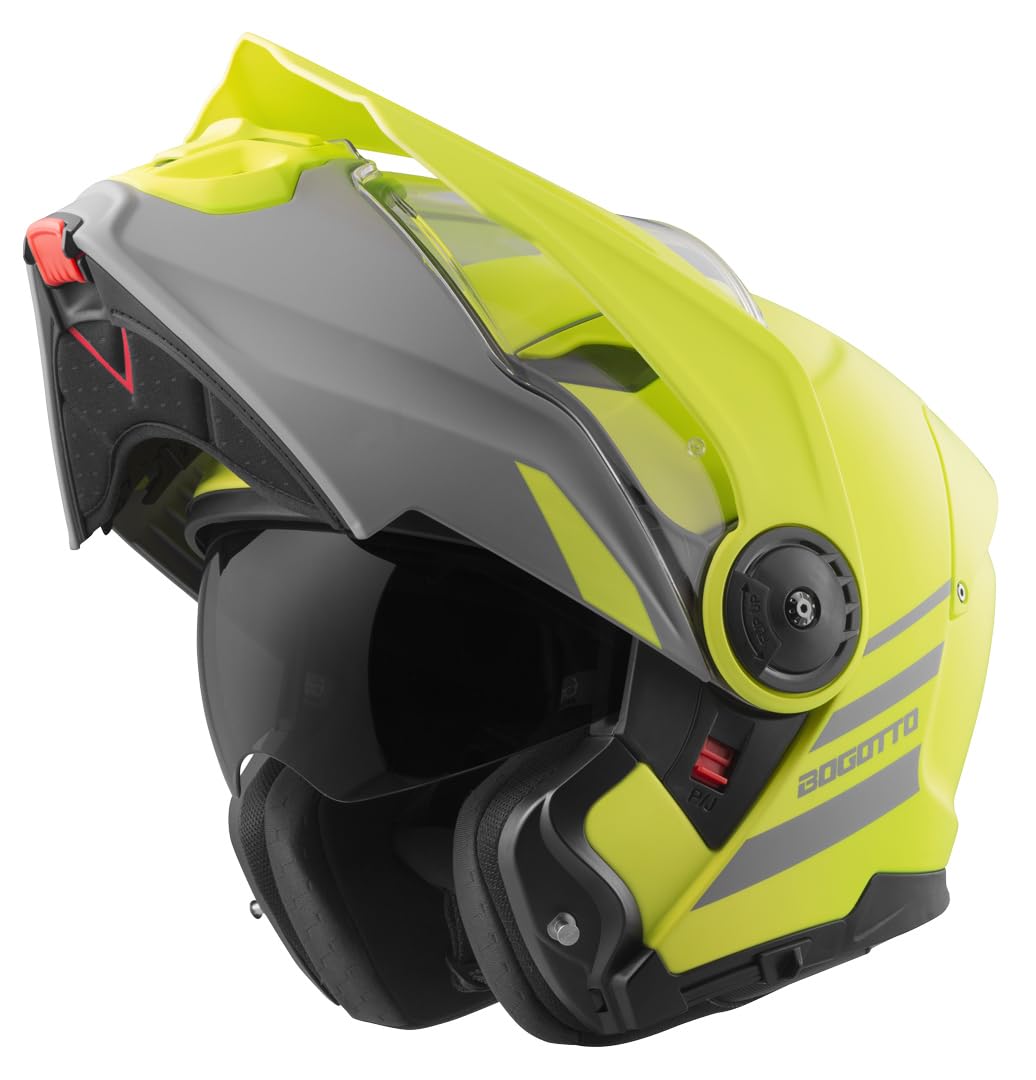 Bogotto FG-102 Duo Fiberglas Enduro Klapphelm | Schützender Fahrkomfort