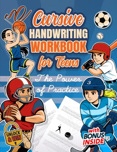 Cursive Handwriting Workbook for Teens: Learn Cursive Handwriting Workbook where