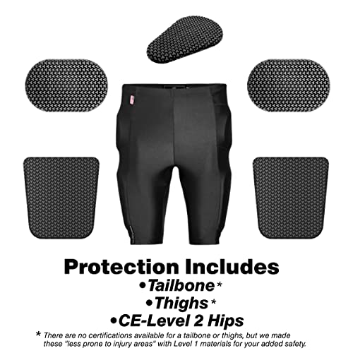 Bohn Armored Motorcycle Shorts - All-Season (Xl) Black #TOP3