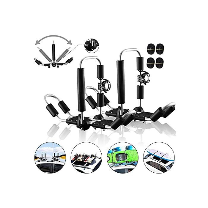 Buy TOPQSC Kayak Roof Rack Foldable JBar 4 in 1 Universal Transport