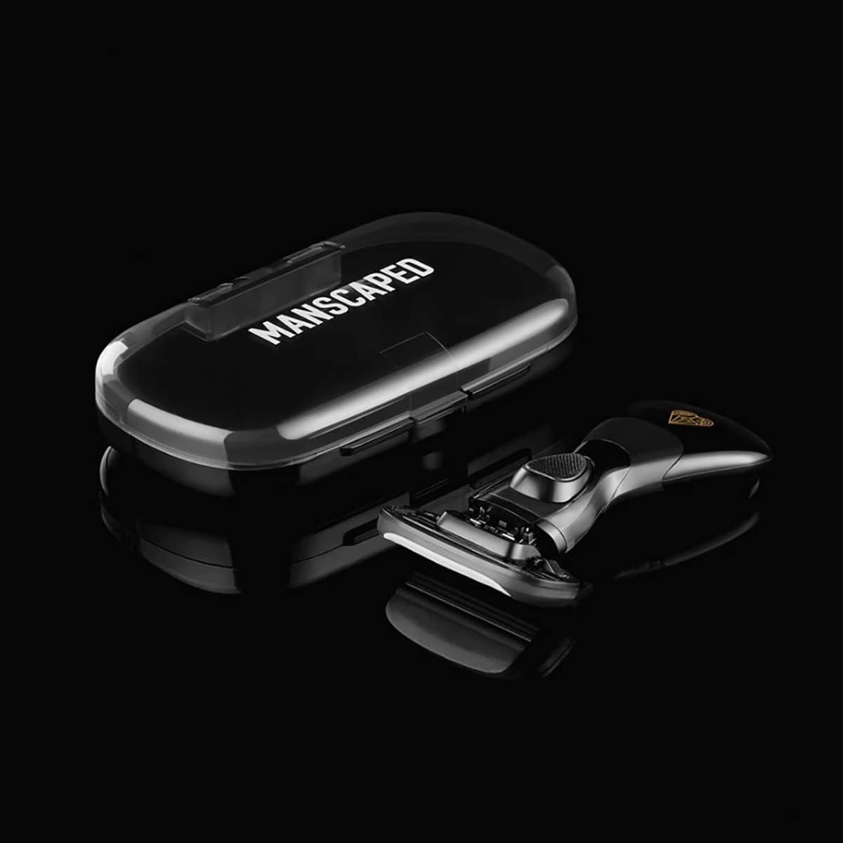 MANSCAPEDยฎ The Ultra Smooth Package, Male Hygiene Shaving Bundle With Groin Razor, Shaving Gel, and Exfoliator
