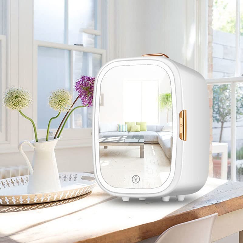 Nevera de Maquillaje de 20 l, Nevera portátil para Dormitorio, Nevera cosmética de Belleza, Nevera pequeña para Dormitorio, AC/DC, Coche, baño, Dormitorio Universitario