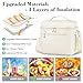 DALINDA Lunch Bag Cooler Bag Lunch Box for Women Men, Insulated Leak Proof Lunchbox Lightweight for Picnic,Grocery,Beach,Camping,Travel,Work,Light Beige Cream
