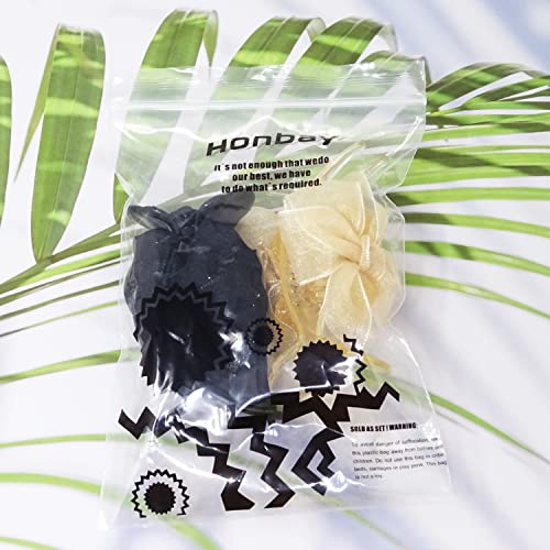 Honbay 2Pcs Silk Yarn Bow Hair Claw Clips Korean Style Fashion Hair Accessory For Women And Girls #TOP6