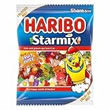 Haribo Starmix Sweets Bag 160g, (Pack of 1)