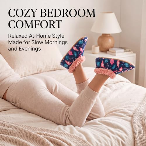 Image of Cozylook Fuzzy Slippers for Women Indoor Soft Sole Slipper Socks | Warm plush feel, non slip grippers, easy step-in, flexible bottom, bedroom and home wear