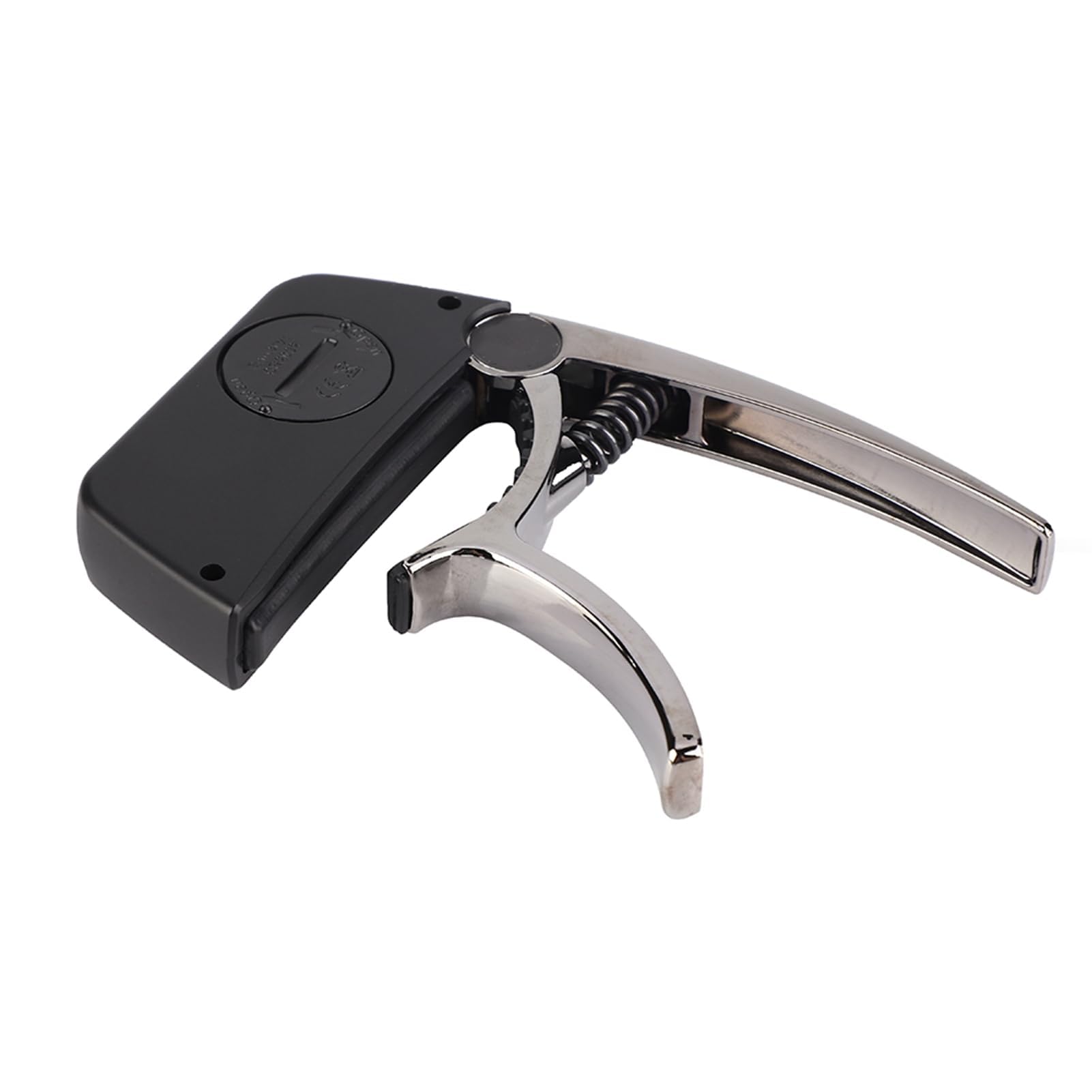 Walfront Accordeur de Guitare Capodastre en Métal à Changement Rapide à une Main avec Pad Premium pour les Joueurs de Guitare et de Basse (Bronze électrolytique)