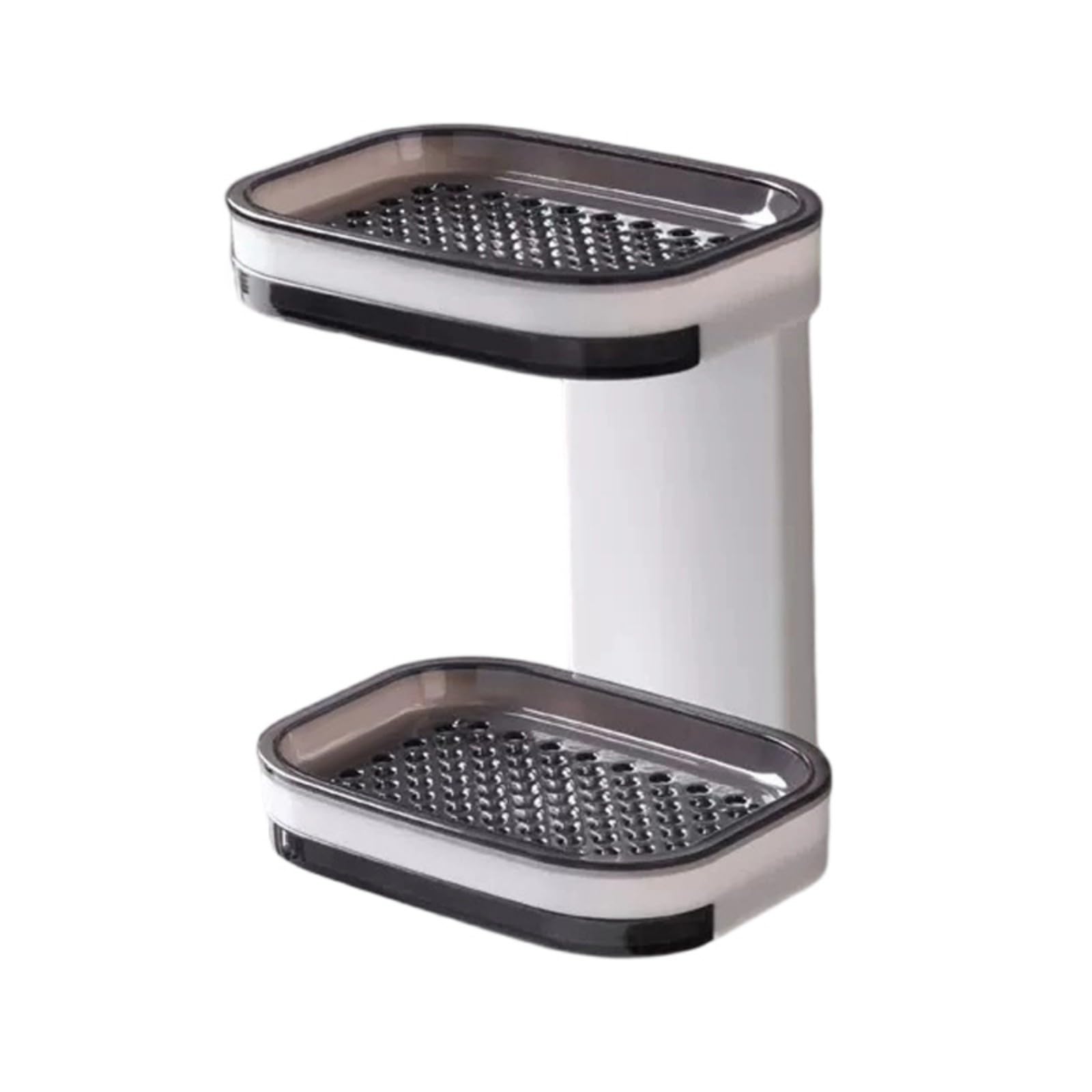 Buxuaaaa Creative Bathroom Soap with Tray Quick Drainage Bathroom Storage Space Saving Soap Holder