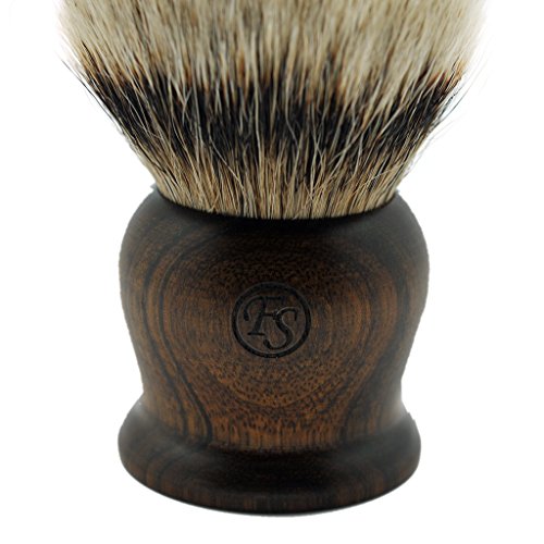 Super Density Silvertip Badger Hair Shaving Brush 40Mm Knot Ebony Handle Handmade By Frank Shaving #TOP1