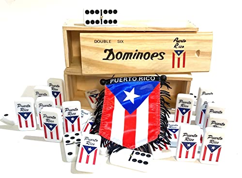 Puerto Rico Dominoes Set Premium Puerto Rican Domino Flag miniatura 5
