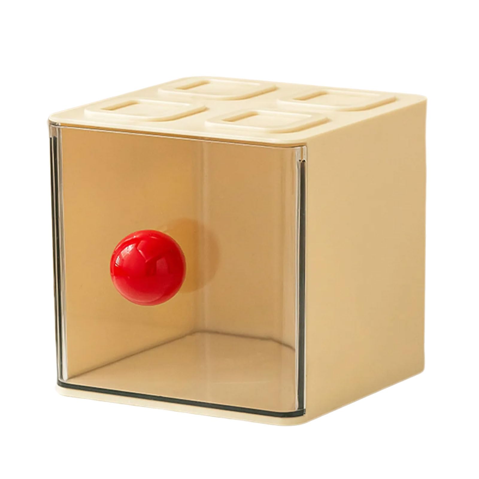 HDOYTXXM Stackable Teabag Storage Organizers with Slanted Drawer Large Capacity Wall Mountable Kitchen Countertop Space Saving Kitchen Snacks Display Case
