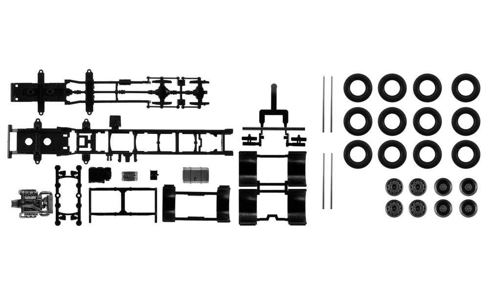 herpa 084369 - Mercedes-Benz 4-axle truck chassis