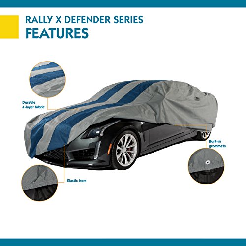 Image of DUCKCOVERS Rally X Defender Car Cover, Fits Sedans up to 14 ft. 2 in. L