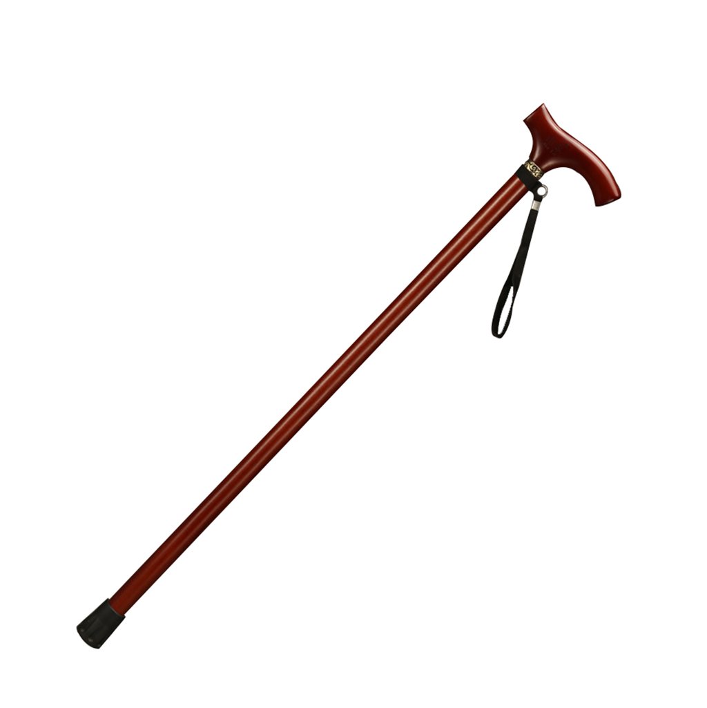 Drewniane laski do chodzenia laska dla osób starszych laski drewniane patyczki uchwyt w kształcie litery T paski na nadgarstek długość 93 cm przycięte według wzrostu pomoc w mobilności dla osób