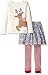 Mud Pie Toddler Girl Holiday Two Piece Playwear Set, Fair Isle Skirt, 4T