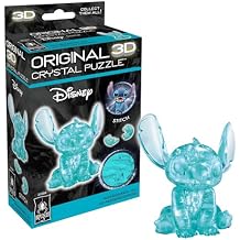 BePuzzled, Disney Stitch Blue Original 3D Crystal Puzzle, 43 Piece Brain Teaser, Collectible Display Puzzle for Kids & Adults Ages 12+
