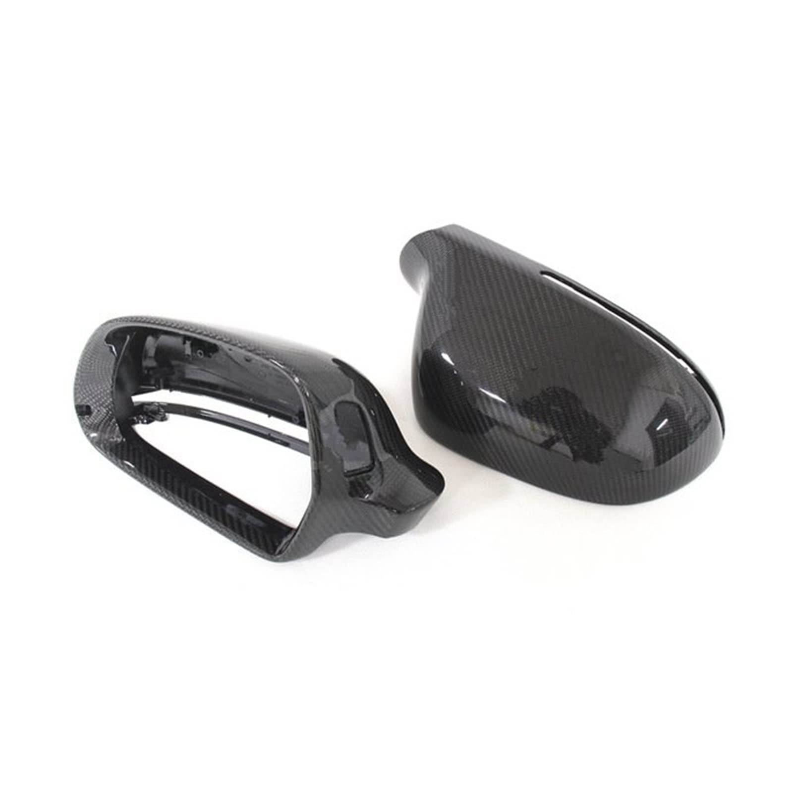 2 Pcs Wing Mirror Cover for A-udi A4 A5 A6 S5 S3 Q3 B8 B8.5 B9 A4 S4 A5 S5 RS5 2008 – UP, Mirror Housing Trim Sun Proof And Rain Proof Scratch Resistan Protective Case,B8 with lane