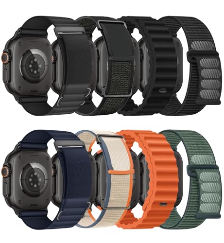 8 Pack Compatible with Apple Watch Ultra 3/2 Band 49mm 46mm 45mm 44mm 42mm Men Women,Breathable...