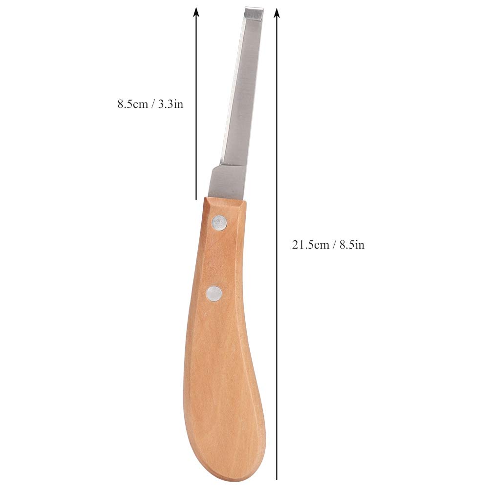 Couteau à Sabot Pointu, Outils de Maréchal-ferrant à Gauche Ou à Droite, Outil de de Couteau à Sabot en Acier Au Carbone pour L'utilisation de Chevaux de Bétail, 8,5 Pouces (Main Droite Droite)