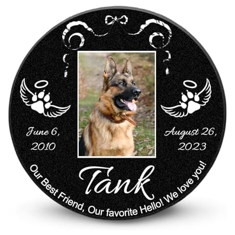 ADFSTONE Cat Memorial Stones, Pet Headstone for Loss Gifts, Animal Grave Markers - Sympathetic Dog Gift, Granite Pet Burial Markers, Personalized Pet Gravestone, Garden Stones for Bereavement Cover