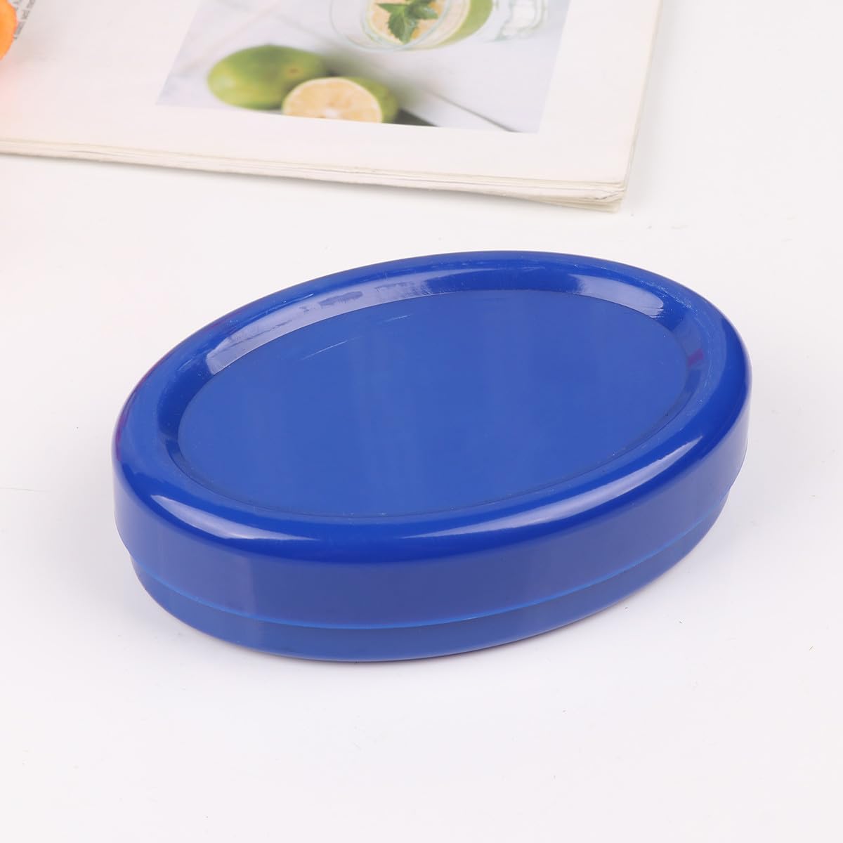 PACKOVE Porta Graffette Magnetico in Pp, 2 Pezzi, Blu, Organizer Salvaspazio per Graffette e Spilli, per Scrivania di Casa e Ufficio