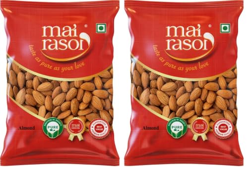 Image of MAI RASOI Popular Rozana California Almonds Badam 1 Kg (Pack of 2)