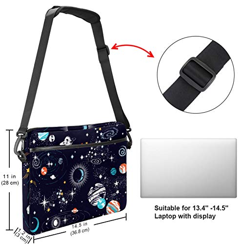 Bolso bandolera para portátil 13,3 acolchado y resistente con compartimentos 5