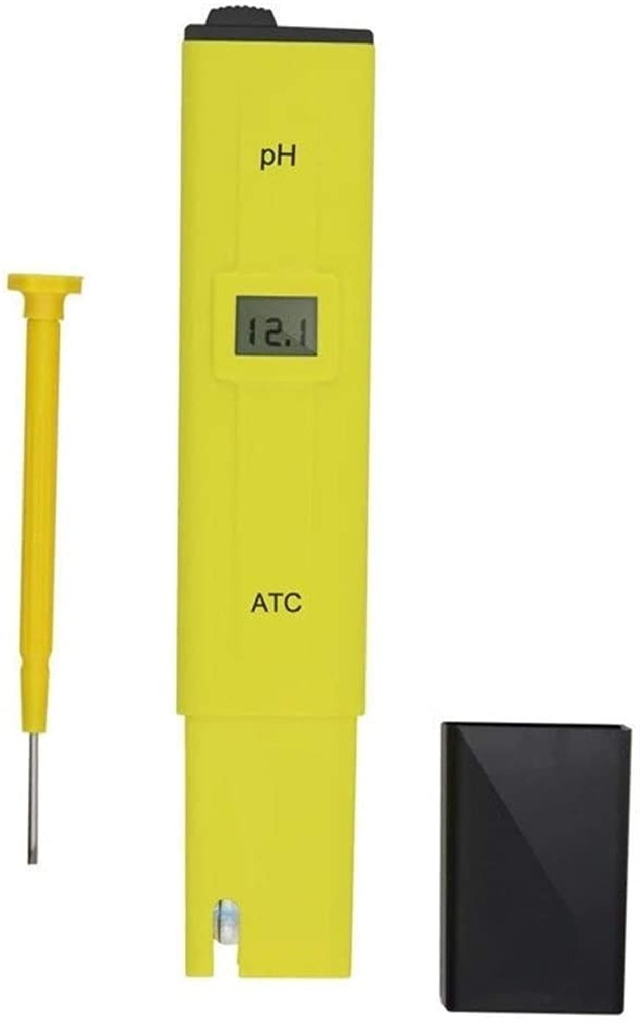 Probador de pH Meter Digital PH, probador de Calidad de Agua de Alta precisión con ATC, hidropónicos, Laboratorio, Acuario, Rango de medición 0-14