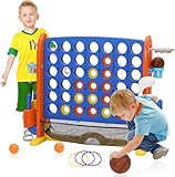 Facile à installer et à nettoyer: Notre jeu Puissance 4 géant se monte et se démonte en quelques minutes. Sans outils, vous pouvez emporter le jeu à toutes les fêtes. Le nettoyage est également très simple : il suffit de l'essuyer avec un chiffon humide de temps en temps.