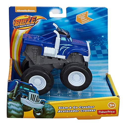 Mattel Blaze y los Monster Machines de Nickelodeon - Vehículo Slam y Go Crusher CGK24
