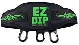 EZ DIP Weighted Dip Belt with Dumbbell Hook - Snap on, pull tight, hook dumbbell - Plush Comfort Belt Squat Belt - Belt Squat Attachment - Pull Up Weight Belt