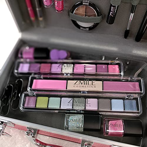 ZMILE COSMETICS Merry Berry Pink Cosmetic Case Vegan Cosmetics with Make-Up - Make-Up Set for On the Go for Traveling and as a Gift - Image 3