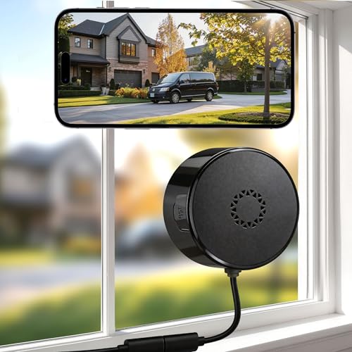 Fensterkamera, 5G/2.4GHz WiFi Überwachungskamera Innen/Außen mit 2K Farb-Nachtsicht,Bewegungserkennung, Cloud/SD Speicher & 24/7 Aufnahme, Blendfreie Anti-Reflexion Kamera für Haussicherheit/Haustiere