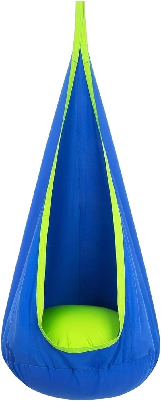 Balançoire Lumineuse - Balançoire-hamac en Taffetas de Nylon Haut de Gamme amélioré, avec lumières LED et Coussin Gonflable | Utilisation à l'intérieur et à l'extérieur