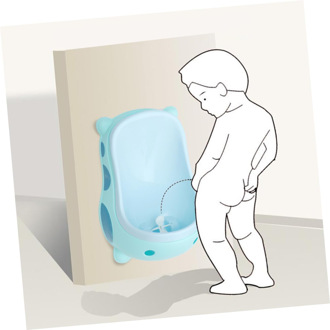 BESTonZON Boys Potty Training Standing Boys Urinal Potty Cartoon Design for Boys