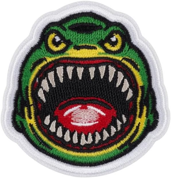 6 PCS Shark Embroidered Patches, 3 Inch Iron On Applique for Backpack