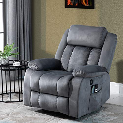 Mecor Power Lift Chair,Lift Recliner For Elderly,Fleece Massage Recliner Chair With Adjustable Headrest/Heat/Side Pockets/Usb Charge Port For Living Room (Grey) #TOP7