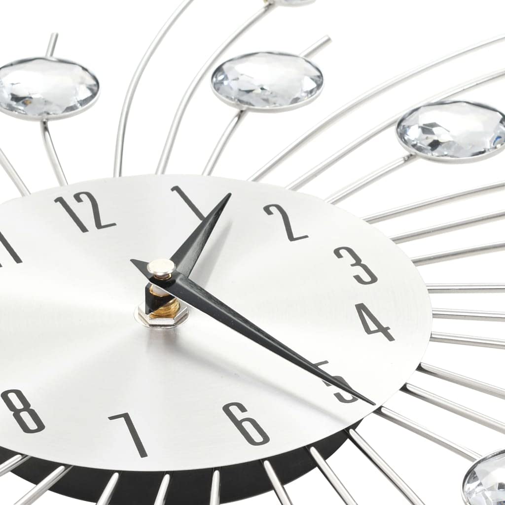 Reloj de pared con movimiento de cuarzo, 50 cm de diámetro, marco de aluminio, diseño moderno para salón, cocina, oficina, movimiento analógico silencioso, funciona con pilas