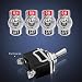 OFNMY 5pcs Interruptor Basculante KN3-101 de Metal con Tapa 2 pin 15V...