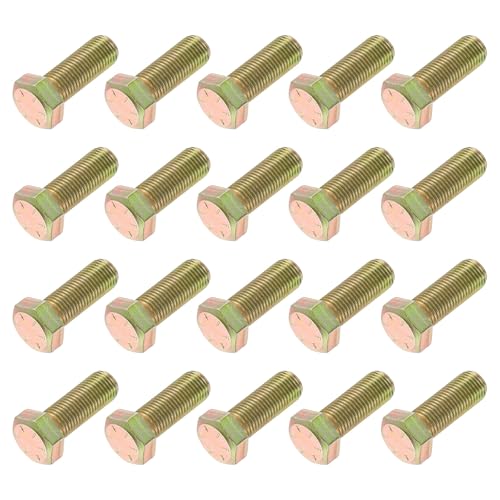 Vis à métaux en acier carbone zingué 3/8-24 x 1 avec finition protectrice haute durabilité
